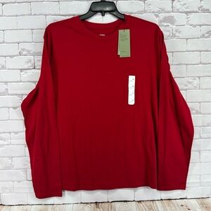 Men’s every wear long sleeve T-shirt Goodfellow Red XXl